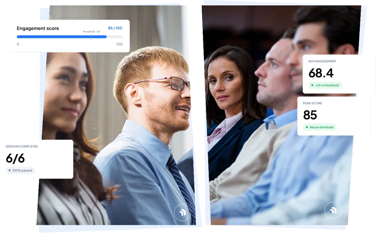 Audience engagement analytics with session metrics